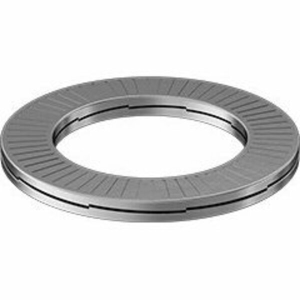 Bsc Preferred Zinc-Flake-Coated Steel Wedge Lock Washer for M24 Screw Size 1.000 ID 1.540 OD, 2PK 91074A348